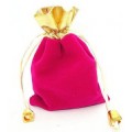 Fuchsia Velvet Bag for Wedding Party Favor Gift(VV-3)